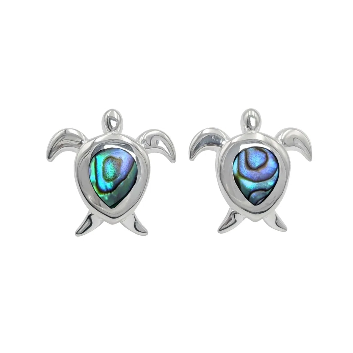 81stgeneration Pendientes Tortuga Plata de Ley | Pendientes Concha Abulón Fiesta Orejas | Aretes de Plata 925 Estilo Playa para Mujer | Joyas Vida Marina | Regalos Piedras Preciosas Adolescentes