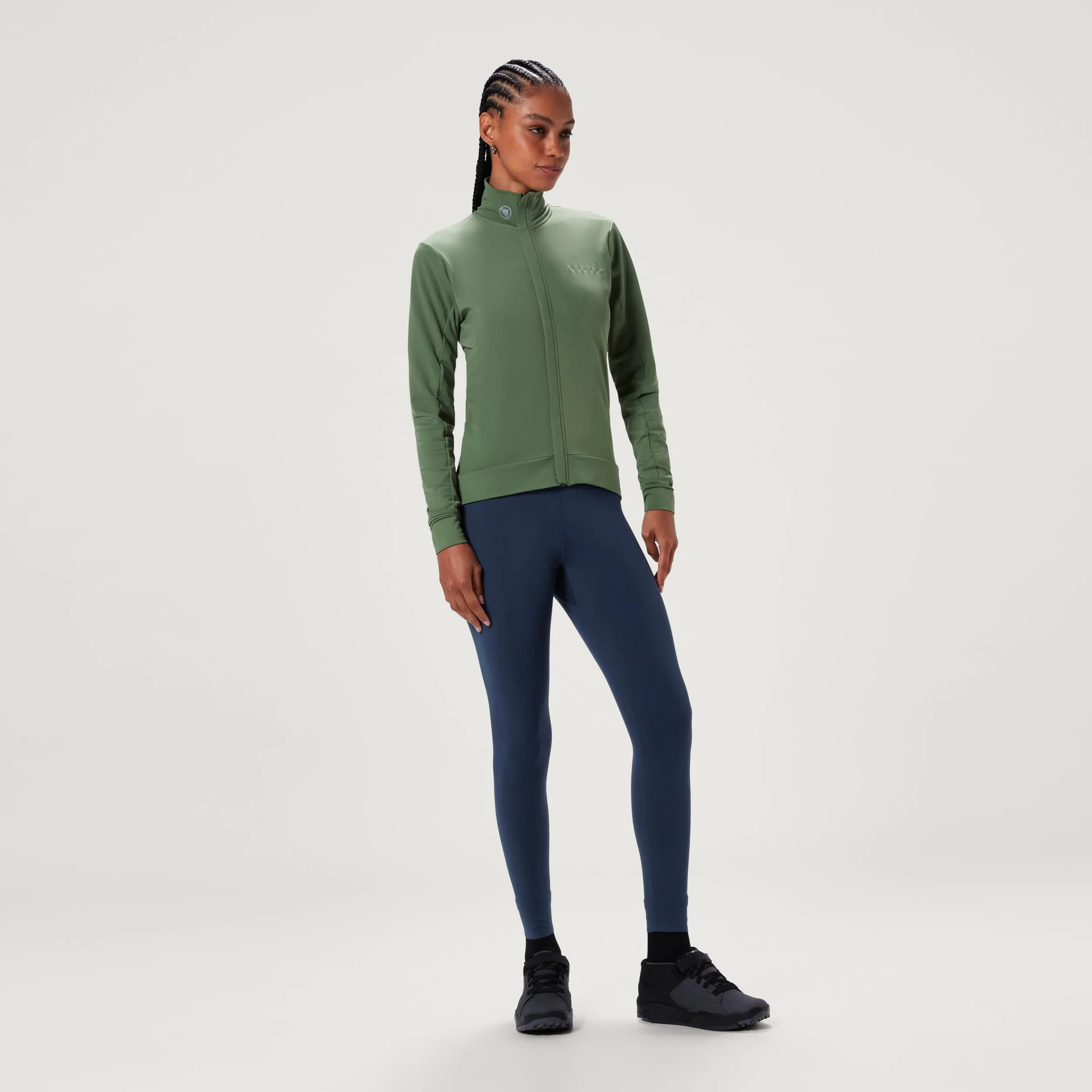 Endura Mujer Xtract Roubaix Longsleeve Cycling Jersey | Water Repellent | Wicking | Reflective Trim Camiseta