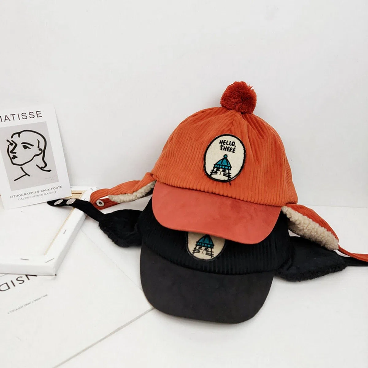 Invierno Niño Gorra Niña Kids Winter Winter Boys Sombreros Cálidos De Pelaje De Pieles para Niñas Cartoon Bid Gabs-Pink,1-5 Years