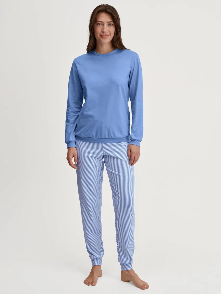 Calida Lovely Nights - Pijama para Mujer, 100% algodón, fácil de cuidar, elástico y Estable, en Punto Simple