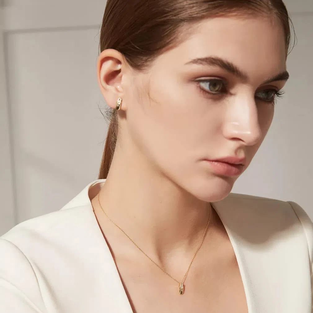 Collares con Colgante Cuadrado de eslabones de Cadena, joyería para Mujer, Regalos de Plata de Ley 925 para Mujer