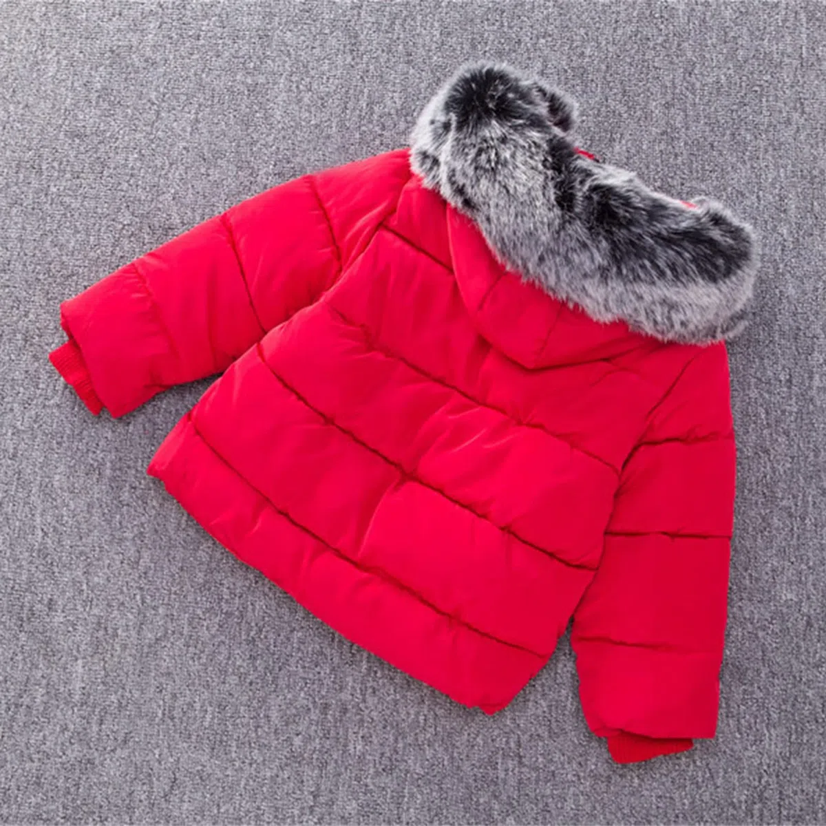 Generisch Niños Niños Bebé Niños Abrigos de Invierno Espesar Cuello Polar Sudadera con Capucha Chaqueta de Plumas a Prueba de Viento Traje de Nieve Ropa Ropa Exterior Verano Niños