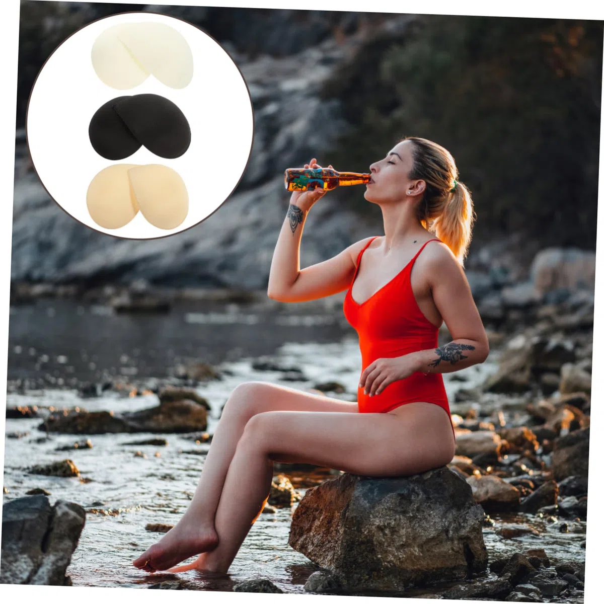 SHERCHPRY Almohadillas Para Sujetador Deportivo Almohadillas Para Sujetador Inserciones Sujetador Con Relleno Inserciones Adhesivas Para Sujetador Snowy Inserciones Push Up Para Sujetador