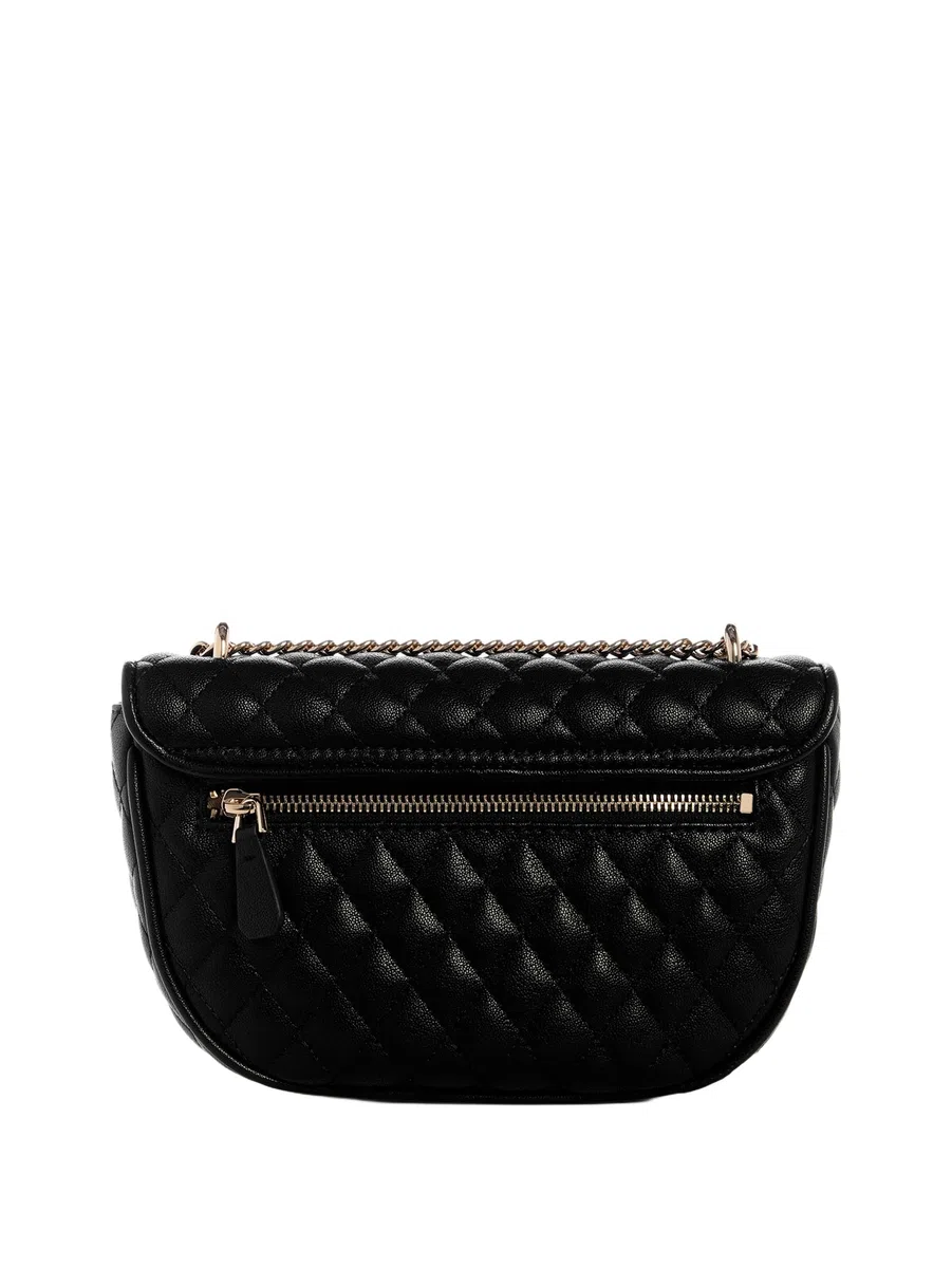 GUESS Atabey - Solapa para hombro convertible Atabey, negro, One Size, con solapa bandolera convertible