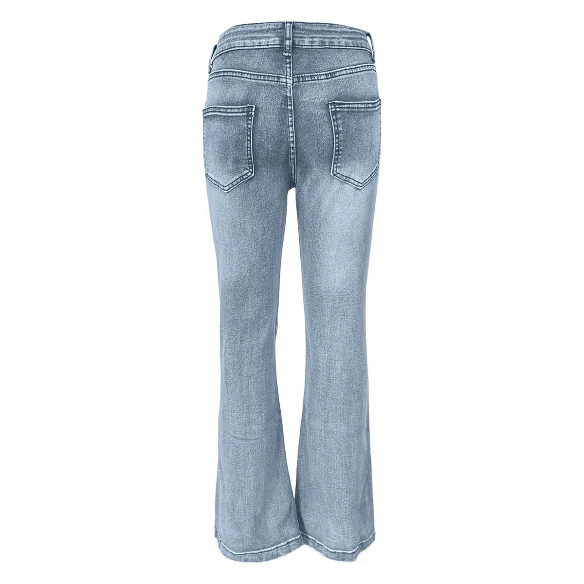 Jeans holgados para mujer, cintura media a baja, estilo novio, ropa urbana, pantalones de mezclilla con corte de bota para mujer