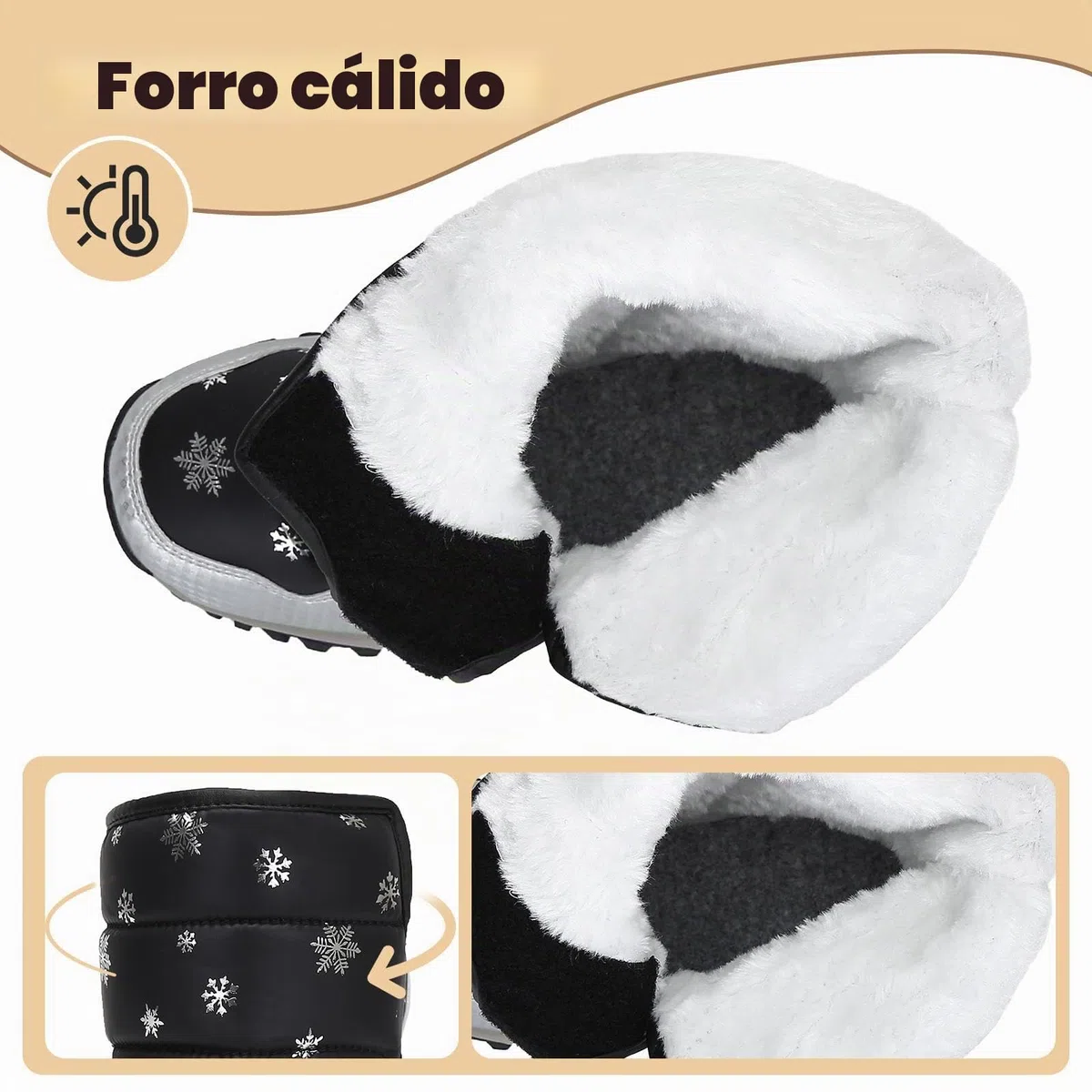 Mishansha Botas de Nieve Niña Niño Zapatos Calientes | Botas Unisex-niños Invierno，Cómodo con Forro，Impermeables，Antideslizante，para Actividades Como Camping，Esquí，Excursiones