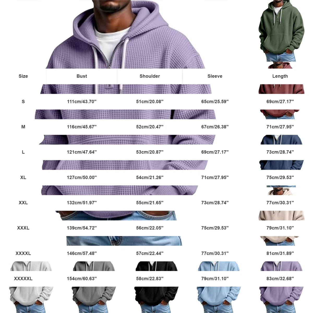 Chaquetones Hombre Invierno Sudadera con Capucha De Manga Larga para Hombre, Exteriores, Deportiva Top Transparente (Navy, L) Camisa Jersey Corta Ropa Running Camiseta Ciclismo Moda Gym