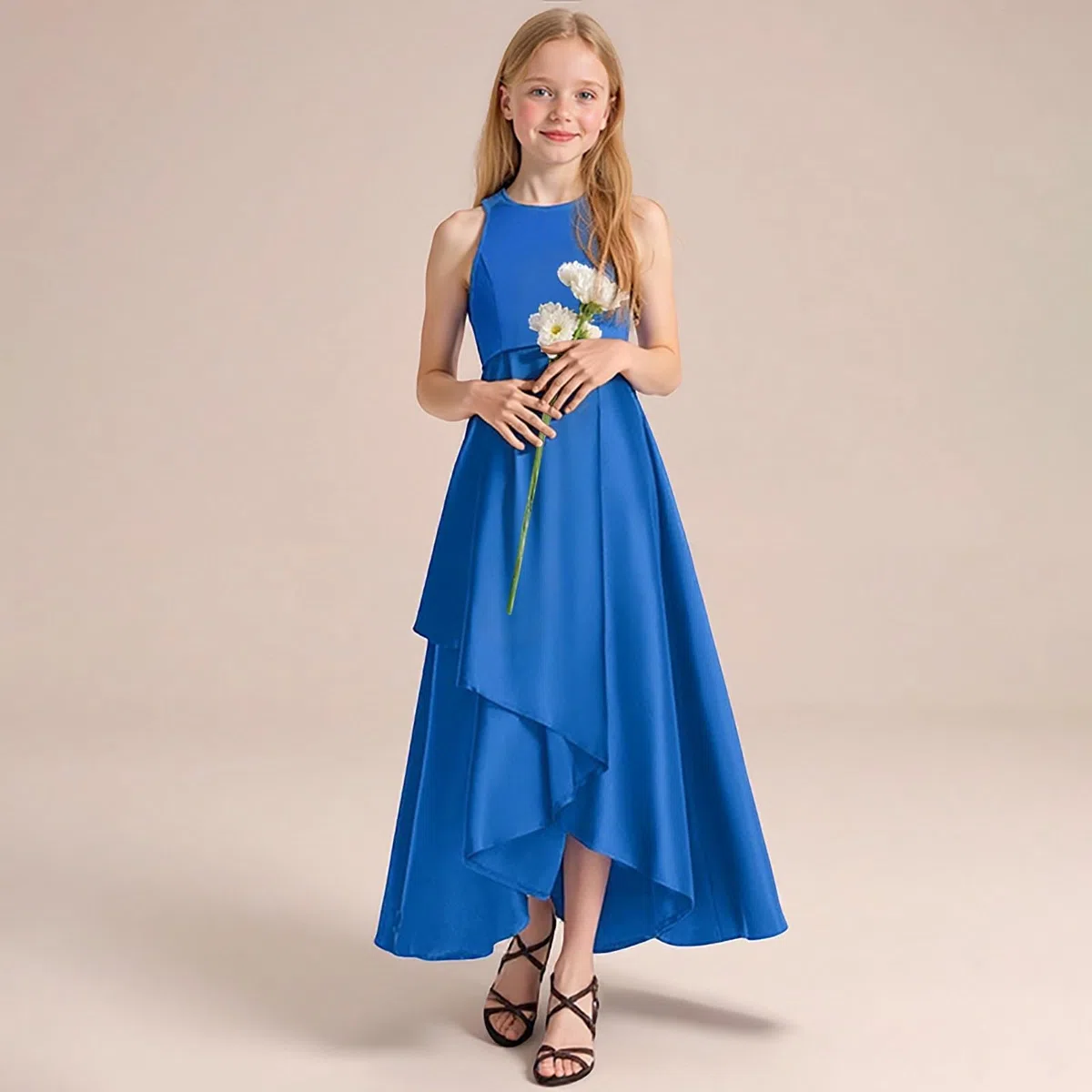 Vestido Niña Verano Algodón Casual Playa Manga Corta Estampado Sandias Fresco Suave Transpirable Infantil Lindo Verano A142
