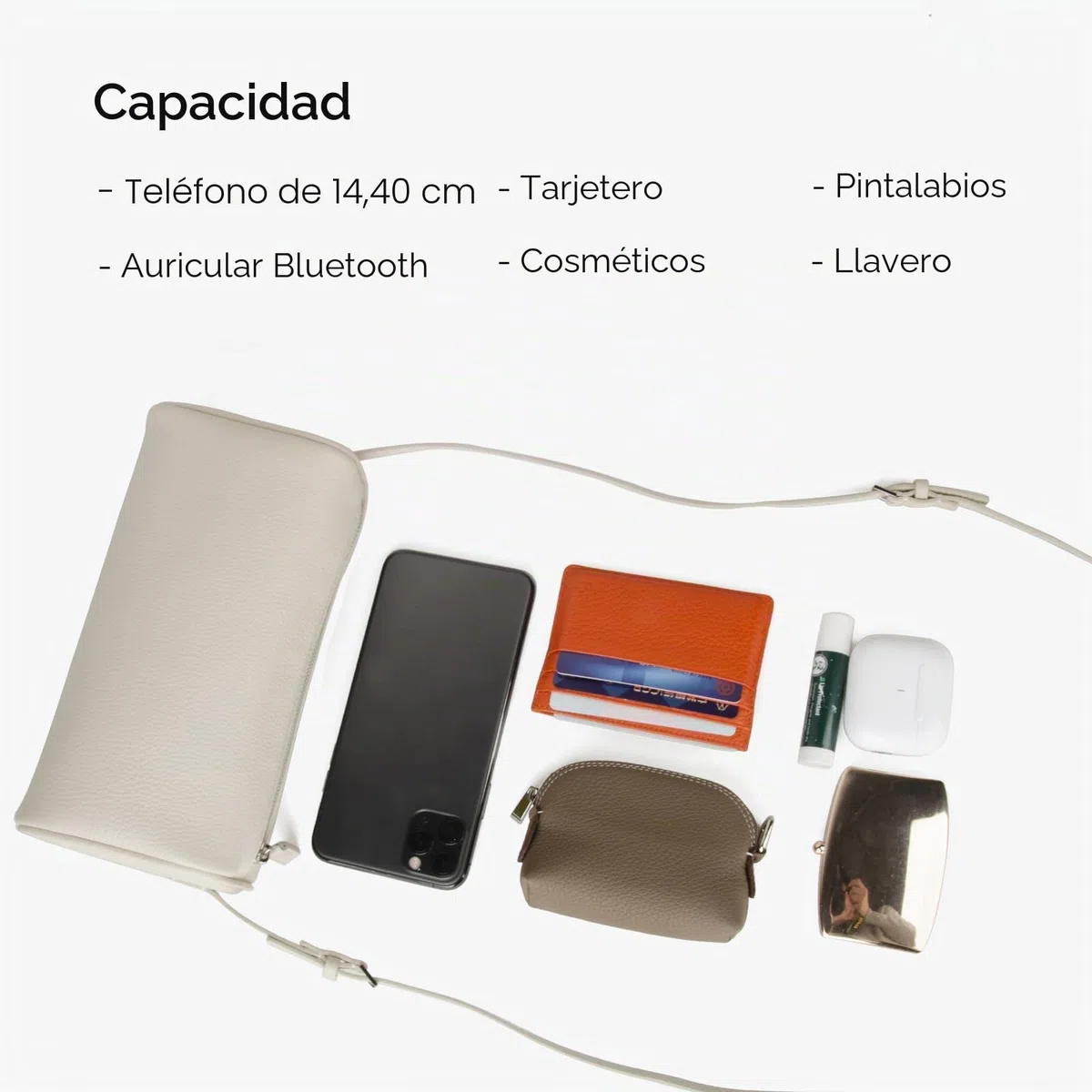 DONNAIN Bolsos de cuero de grano completo para mujer, bolso de mujer, Crossbody Bag, bolsos Hobo para mujer con correa ajustable