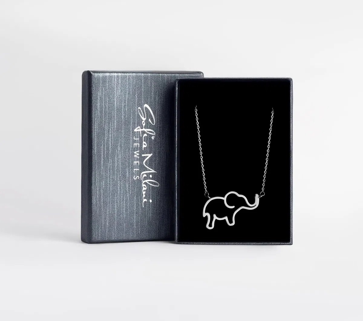 Sofia Milani - Collar para Mujeres en Plata de Ley 925 - Colgante de Elefante
