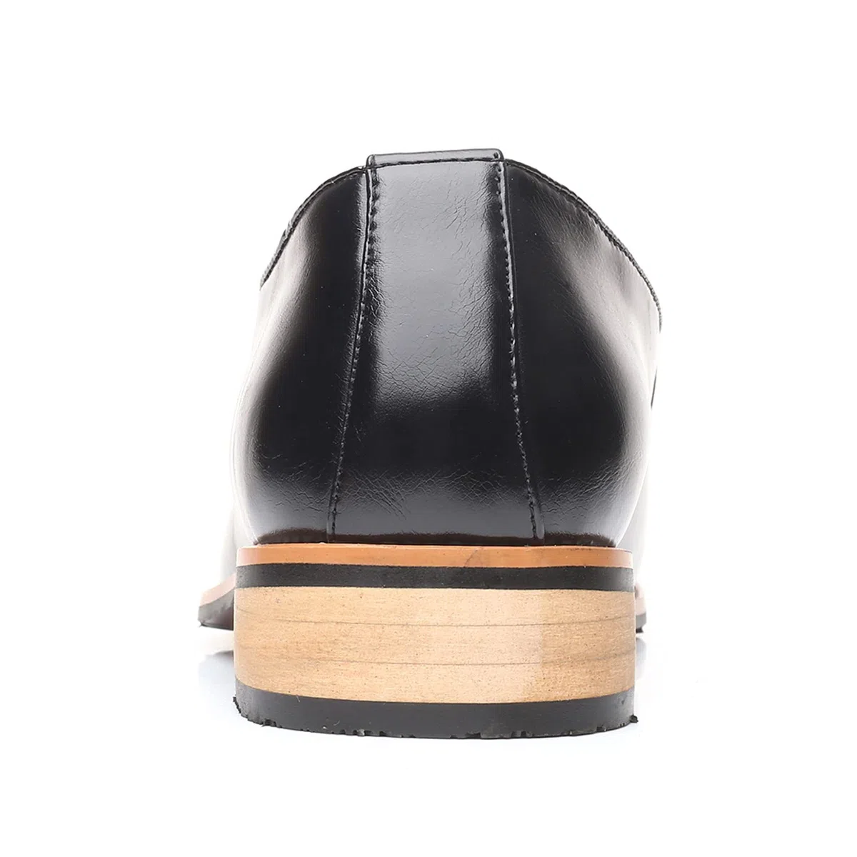 Mocasines clásicos con borlas para hombre, zapatos de vestir elegantes de piel sintética para negocios, bodas, fiestas, Black, 38 2/3 EU