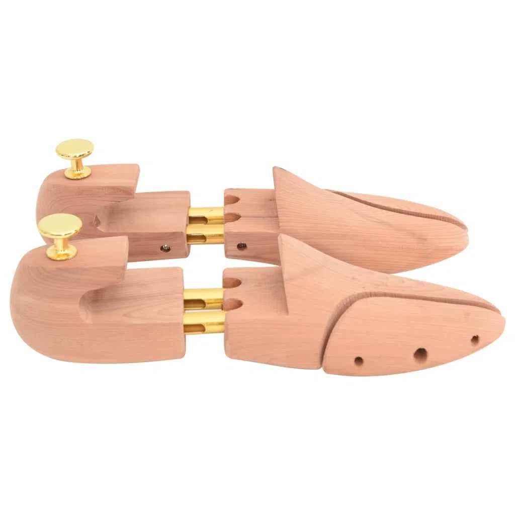 Horma de zapatos con calzador de madera maciza de cedro EU 38-39, ajustable para hombre y mujer, para evitar arrugas y soporte de forma, cuidado de zapatos y zapatillas de piel