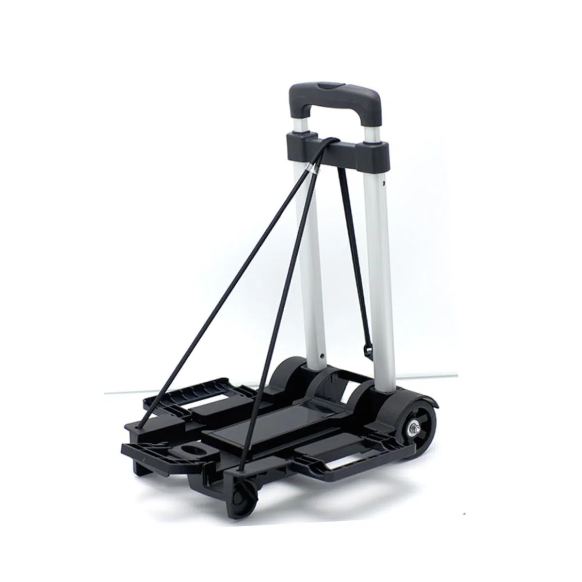 Holibanna Carrito Plegable Ruedas De Carrito De Equipaje Plegable para Exteriores Interiores De Aluminio