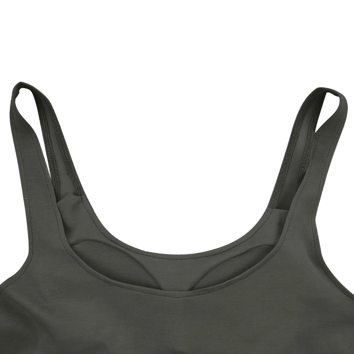 Camisola Tops para Mujer UK Soporte Levantamiento Algodón Sujetador Incorporado Cuello Cuadrado Chaleco Cami Correa Luz Agregar Acolchado Sin Mangas Tiras Yoga Ajuste Seco Moda Casual Gimnasio
