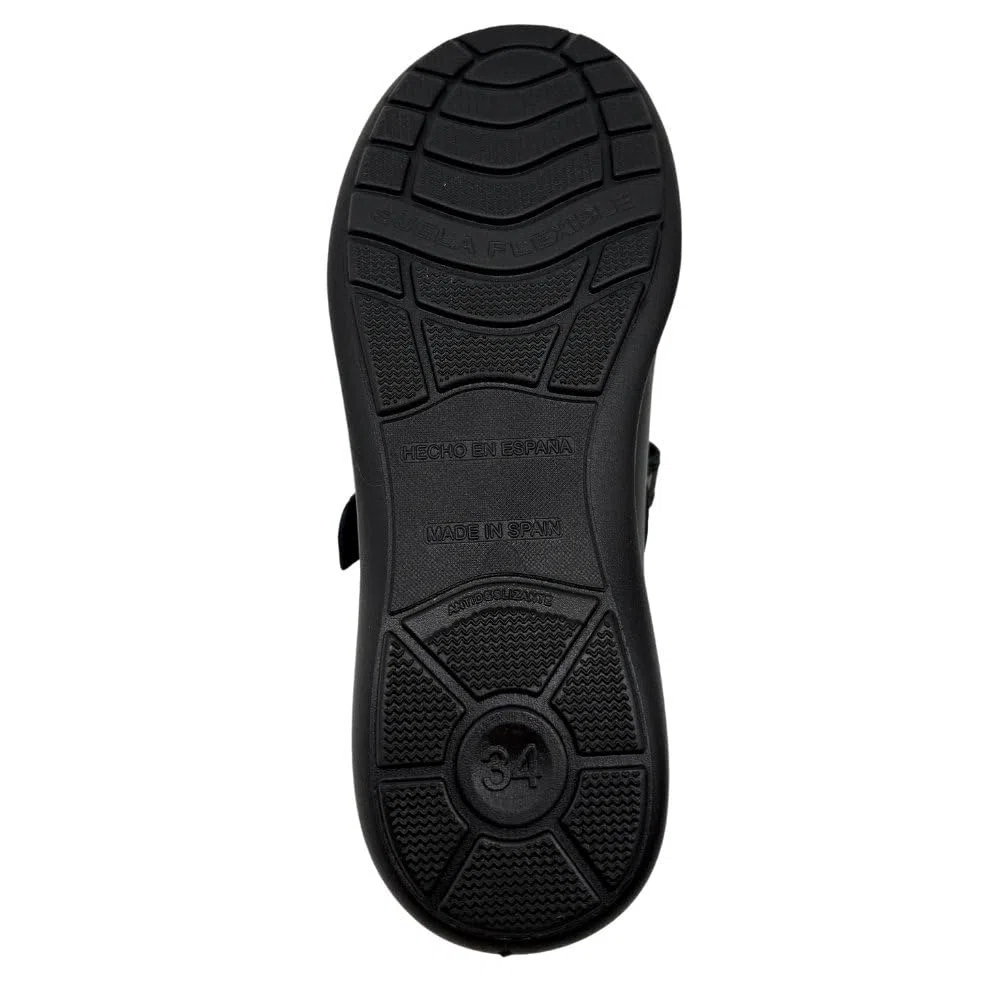 Zapatos Colegiales niña de Piel – Calzado Escolar Respetuoso y Lavable con Velcro o sin Cordones – Hechos a Mano en España – Náuticos y Merceditas cómodas para Diario