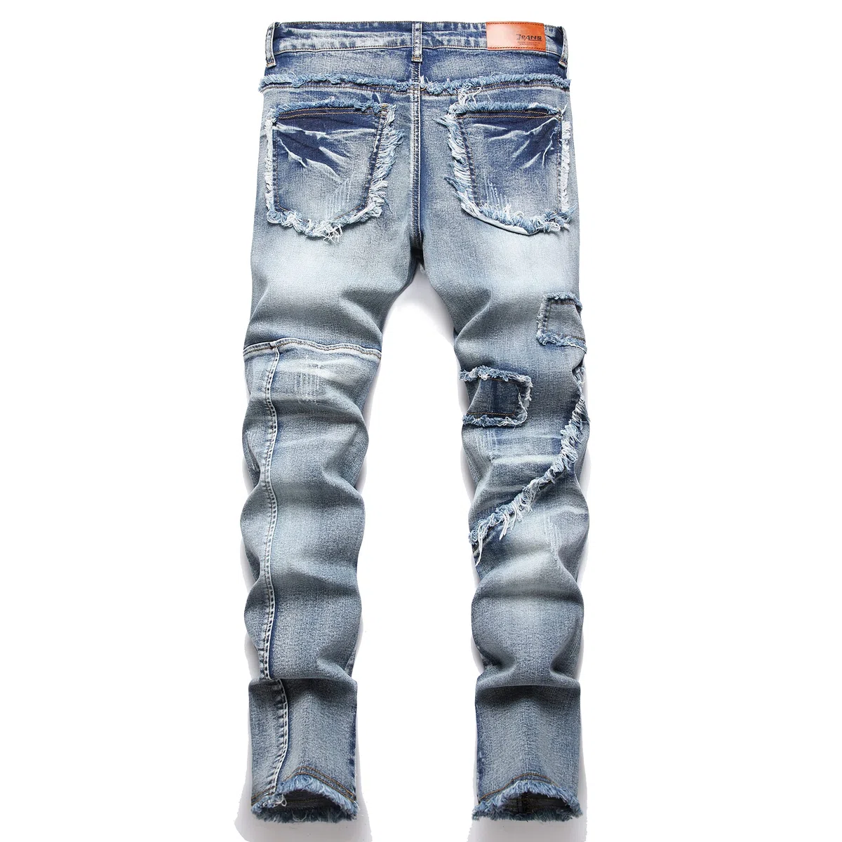 XIMXIMMTIAN Slim Fit Stretch Biker Jeans For Men - Jeans Hombre