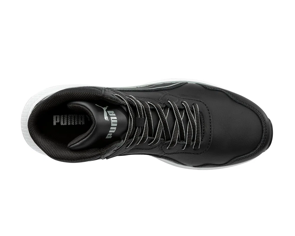 Albatros Zoom Black MID S3S ESD FO HRO SR Zapatillas de seguridad ligeras para hombre, antideslizantes, sin metal, tapa de fibra de vidrio, zapatos de trabajo
