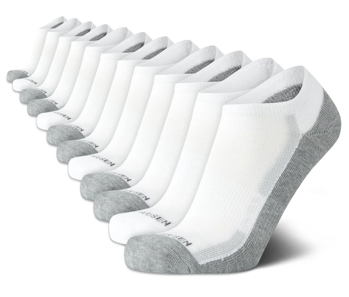 Van Heusen Calcetines para hombre, corte bajo, invisibles, rendimiento atlético, calcetines de tobillo (paquete de 12)
