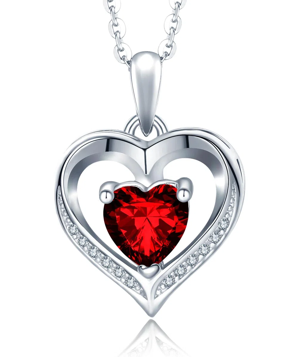 Cadena para mujer con forma de corazón, colgante de corazón, Navidad, día de la madre, regalo de San Valentín, aniversario, boda, cumpleaños, mujer, novia