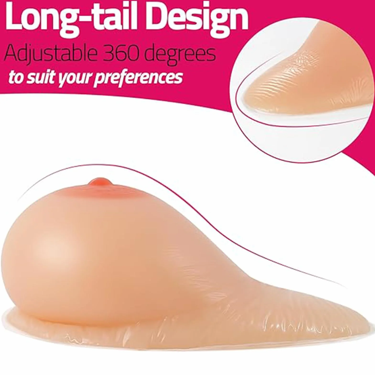 Copas de B-EE Autoadhesivas, Formas de Senos de Silicona, prótesis de mastectomía, Pechos Falsos, travesti, transgénero, Cosplay, Sujetador potenciador, Inserciones,Nude,EE|Cup (1600g/Pair)