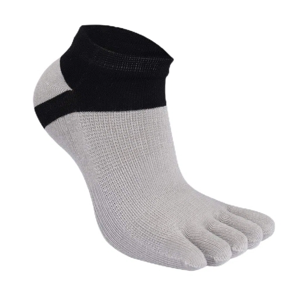 Calcetines para hombre Calcetines para correr Calcetines descalzos para pies descalzos Calcetines de algodón absorbente Calcetines transpirables livianos Value 5 PAIRS Pack