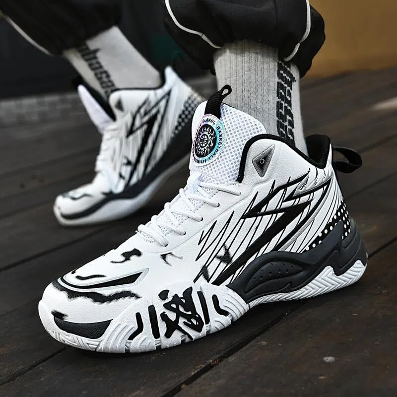 Zapatillas de Baloncesto Alto Unisex Acolchadas, Entrenamiento Casual