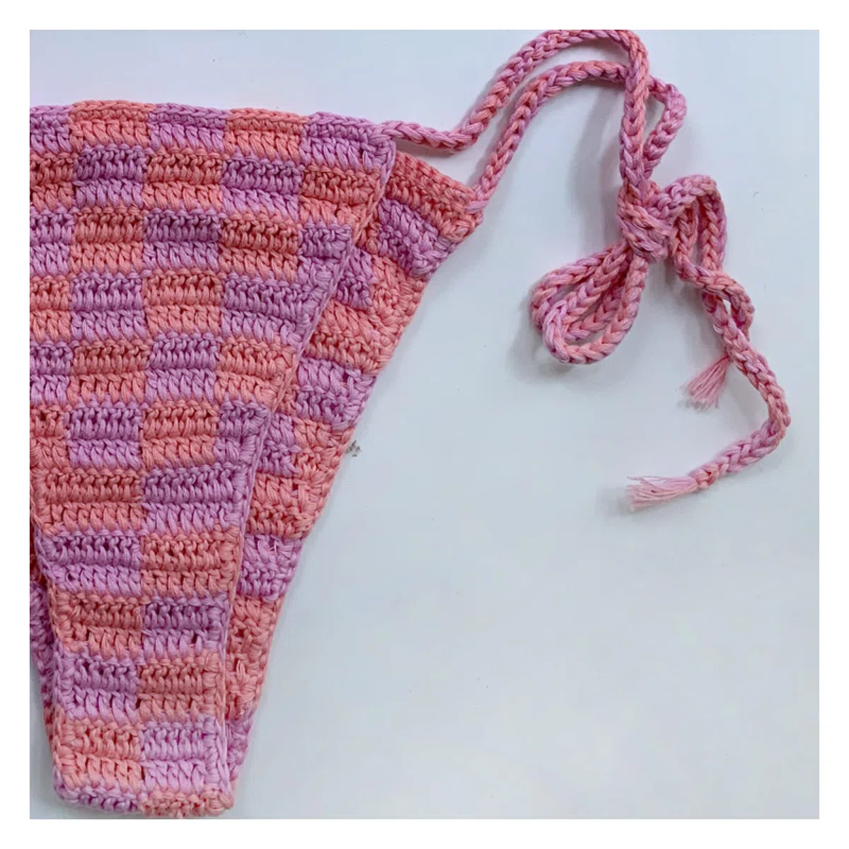 Conjunto De Bikini Rosa Traje De Baño De Copa Ajustable De Ganchillo Hecho A Mano Traje De Baño Sexy De Verano Sin Espalda Dividido Ropa De Playa Lencería