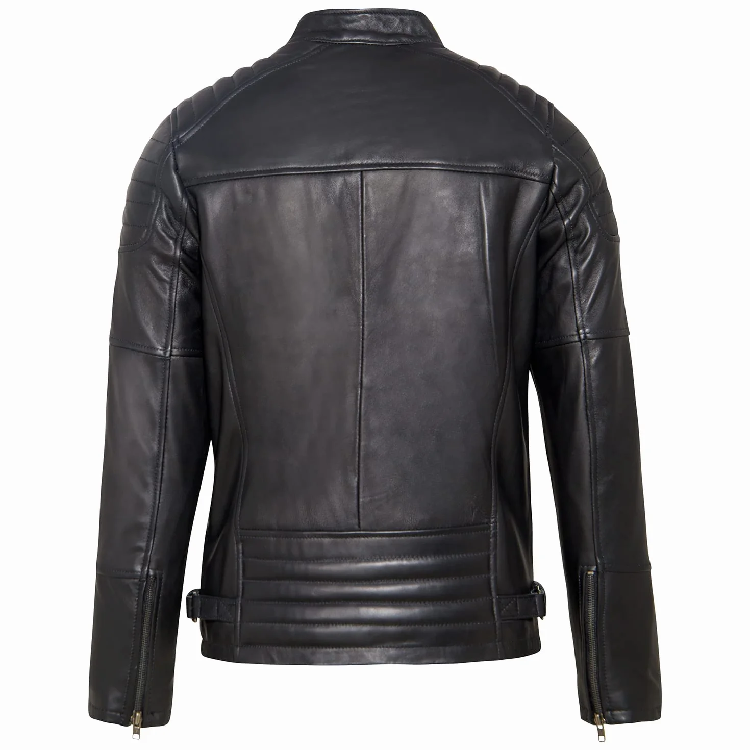 URBAN 5884 Ralf Chaqueta de Piel Hombre, Chaqueta de Piel de Oveja Genuina Suave y Duradera Hombre (Pack de 1)