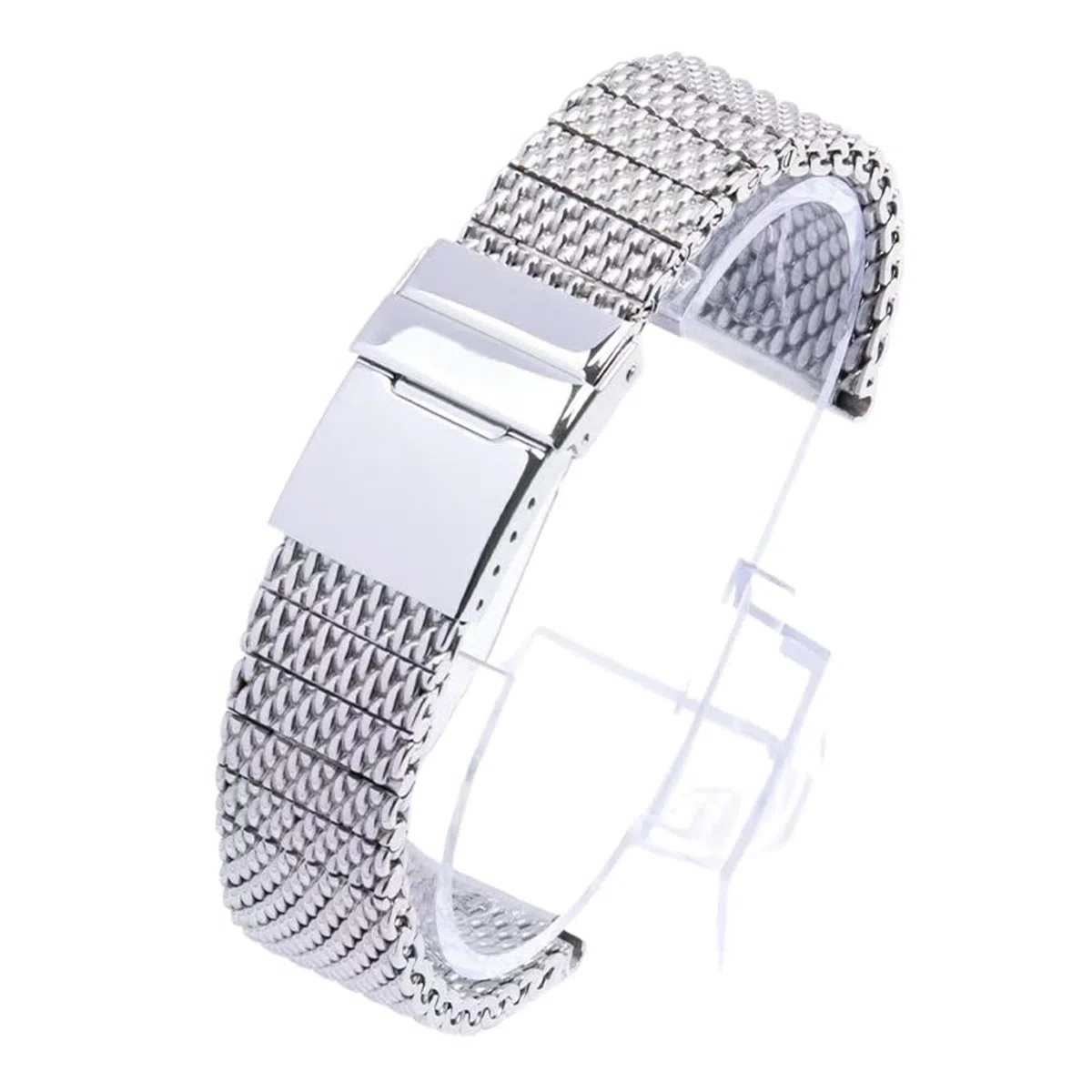 Genérico Compatible con Pulsera de eslabones Rosca Plateada Breit Super Ocean/Avenger/Navitimer-22 mm