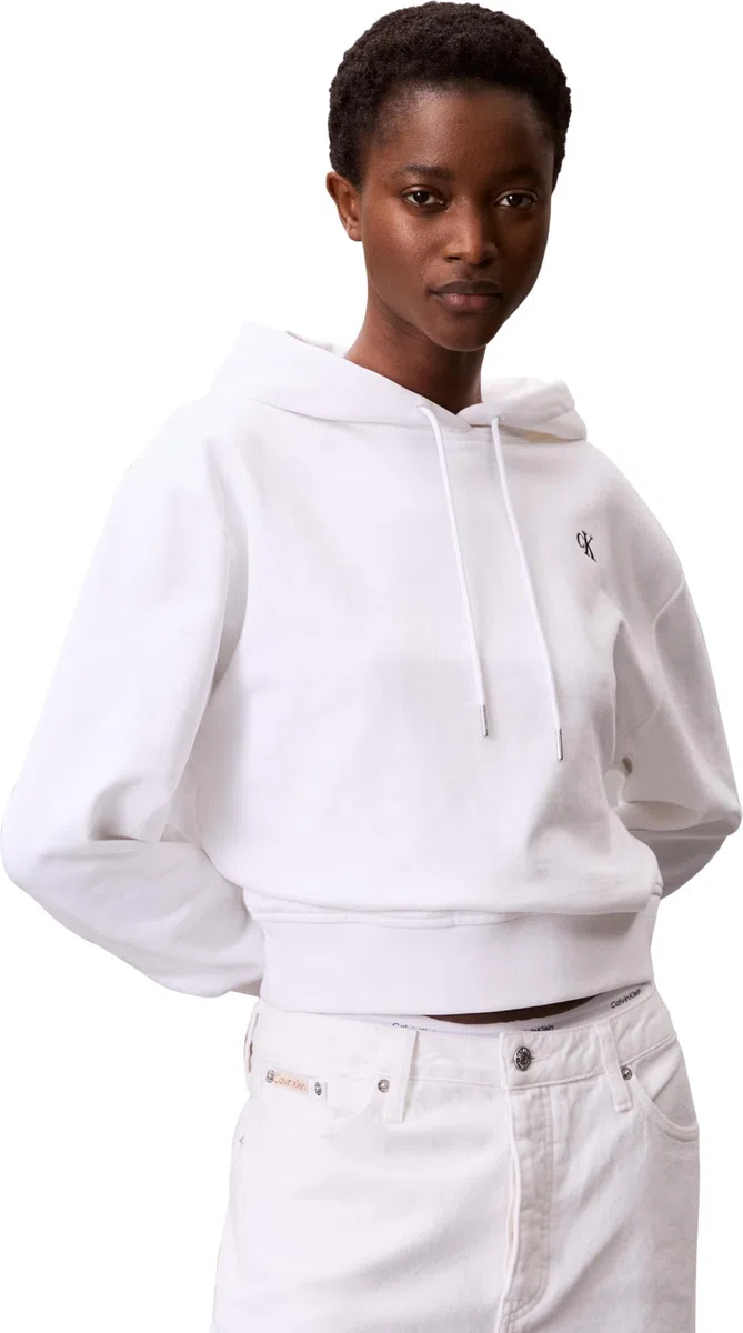 Calvin Klein Hoodie Mujer Monogram Terry con Logotipo