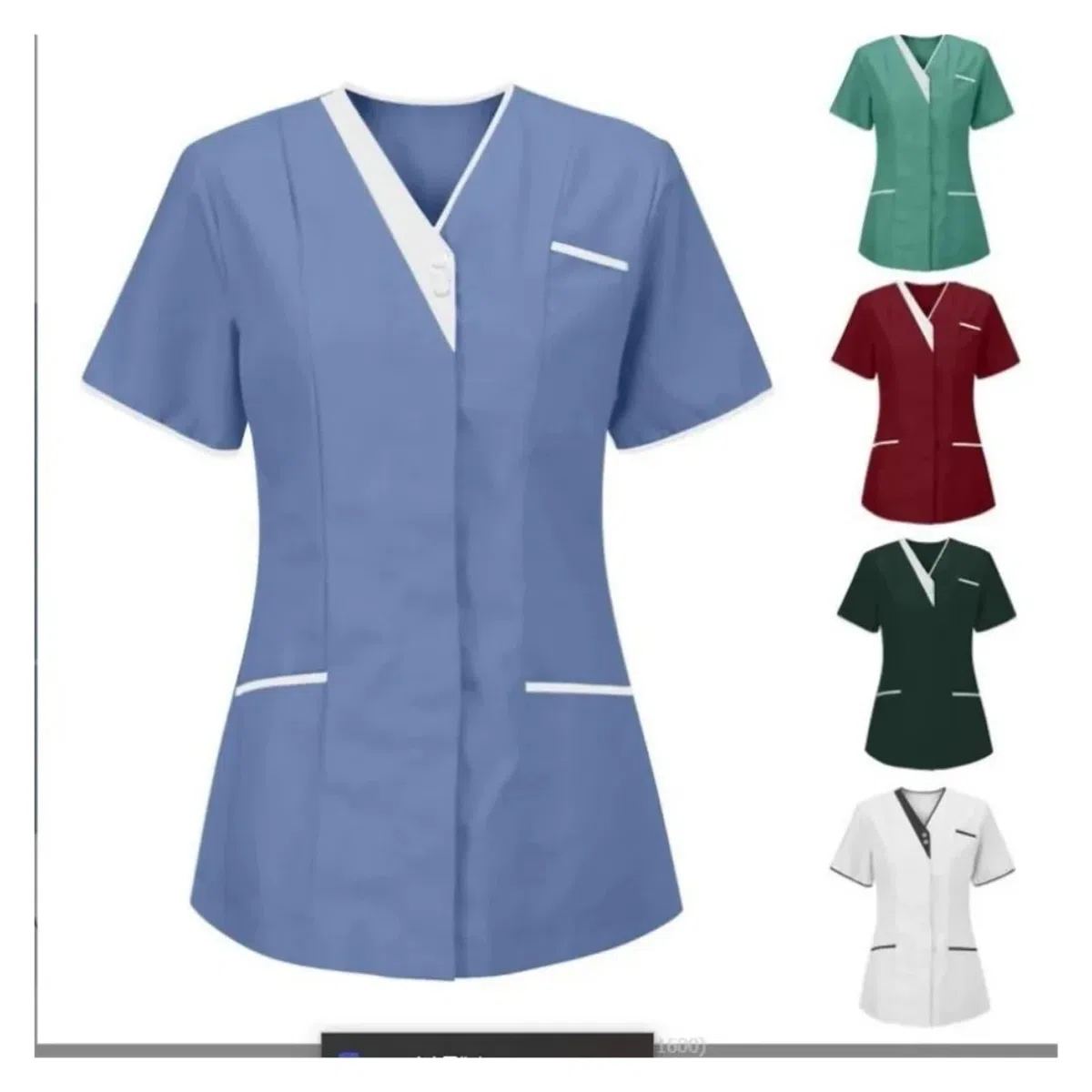 Uniforme De Enfermera Ropa de Lavado de Manos for Hospital, Blusas, Ropa de Trabajo de enfermería de algodón Puro, Blusas, Uniforme de Camarero, Ropa de Trabajo para el Trabajo(Yellow,XXXL)