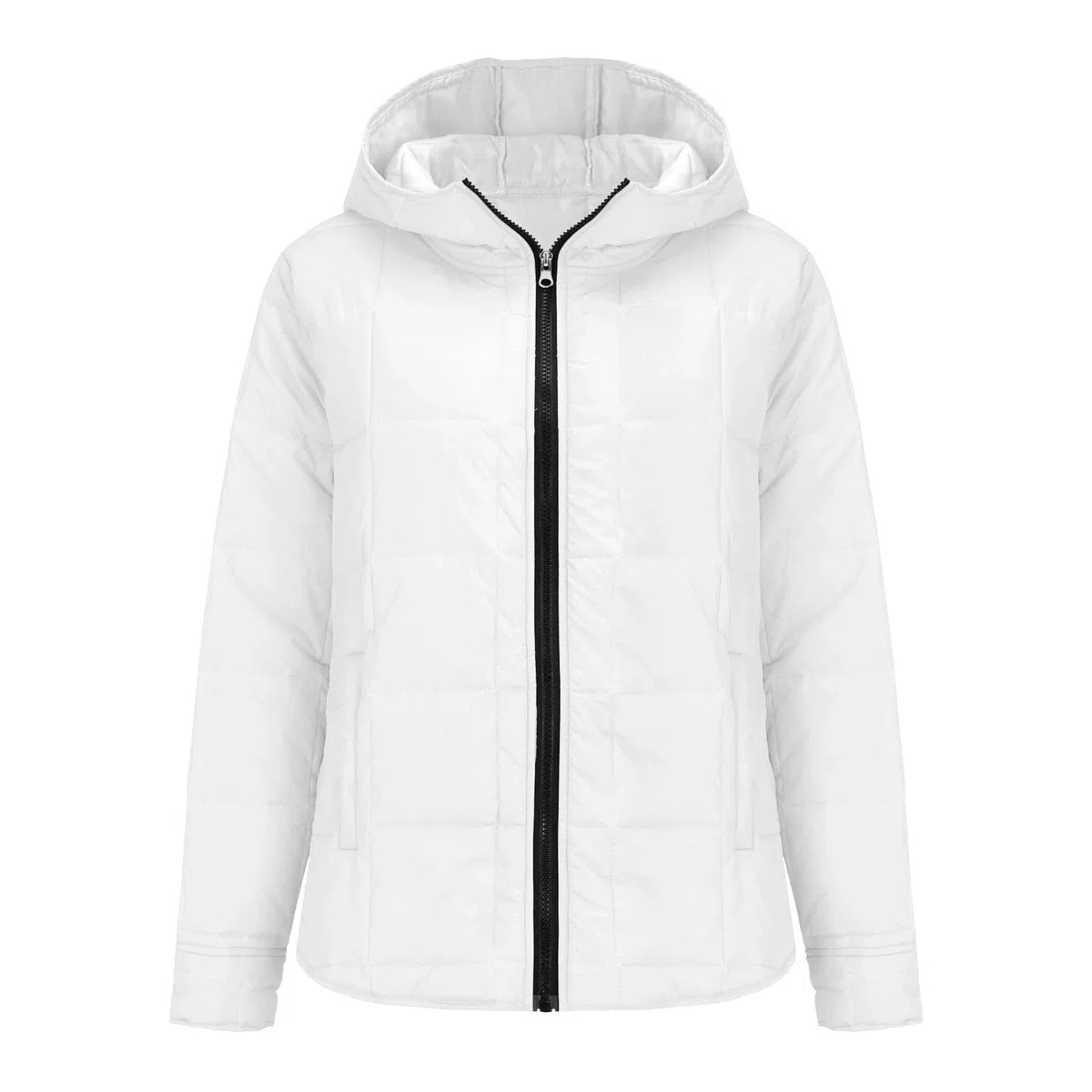 HAOLEI Chaqueta Acolchada Mujer Ligera Chaquetas de Plumas Color Sólido con Cremallera Cuello Solapa Abrigo de Algodón Manga Larga con Bolsillos Casual Cálido Cazadora Acolchado Transpirable Outwear