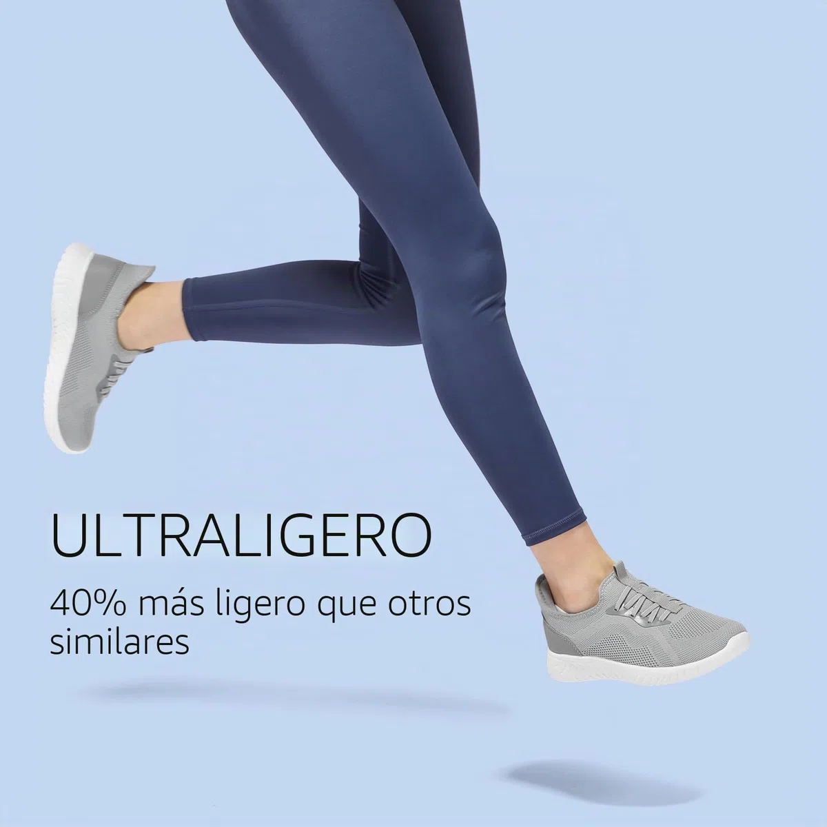 STQ Zapatillas Mujer Deportivas Sin Cordones Malla Transpirable Slip-on Non Slip Ligero Zapatos para Pasear Caminar Correr Andar