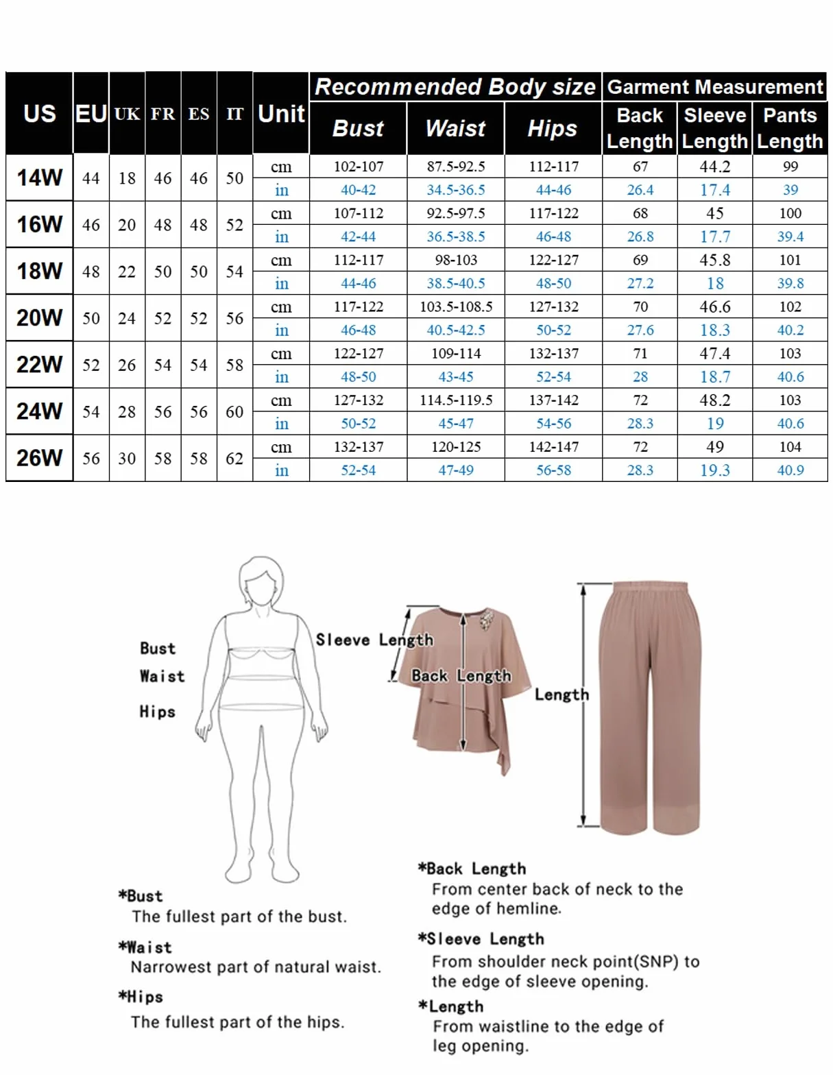 Hanna Nikole Conjunto elegante de traje de noche para mujer, talla grande, conjunto de 2 piezas, traje de cóctel, fiesta, pantalones festivos, camisa de gasa de dos piezas y pantalones de cintura alta