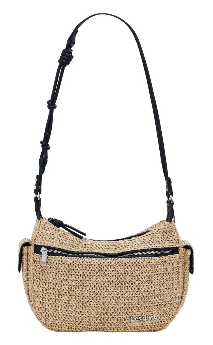 Bolso logo mimbre