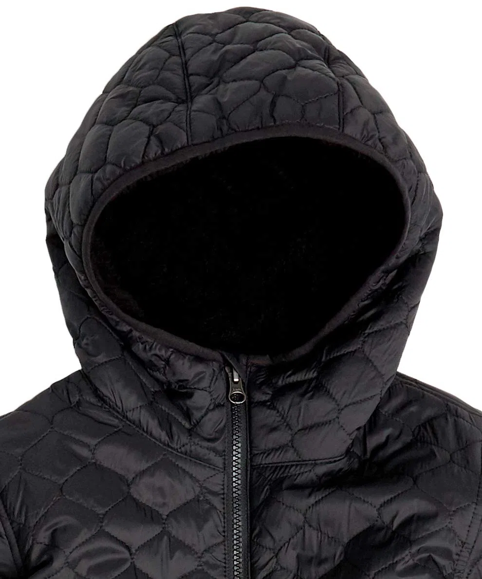 Amazon Essentials Mujer Chaqueta Acolchada Ligera con Cremallera Completa, Resistente al Agua, con Capucha y Forro de Sherpa