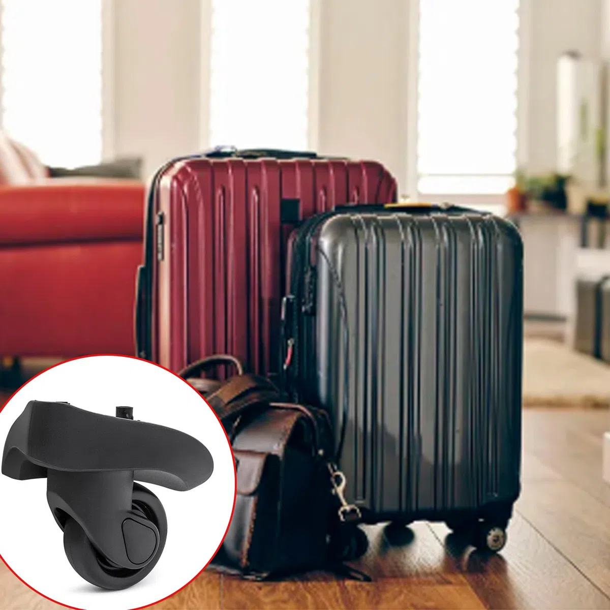 4 piezas ruedas de equipaje de repuesto spinner maleta piezas maleta viaje maleta rueda equipaje equipaje rueda rueda equipaje reemplazo