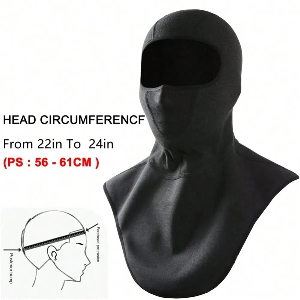 pasamontañas Sombrero para Moto Máscara Facial de Motocicleta de Invierno a Prueba de Viento Moto Motocross Casco Gorra esquí Cuello de Hombre Cubierta cálida