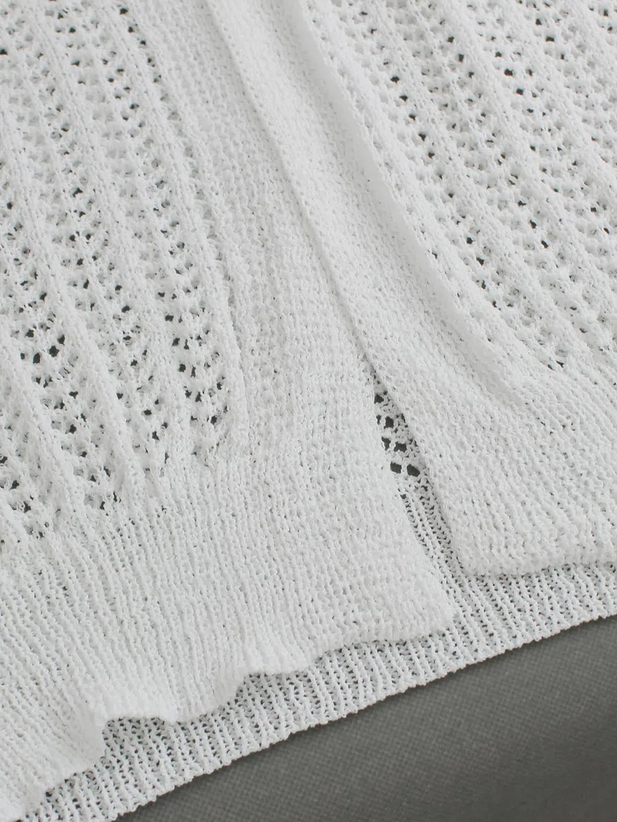Chaqueta De Punto Mujer Cárdigans Largos para Mujer Ligeros Suaves Informales De Manga Larga con Abertura Frontal Cárdigans para Mujer De Punto Calado para Playa para Mujer De Color Liso