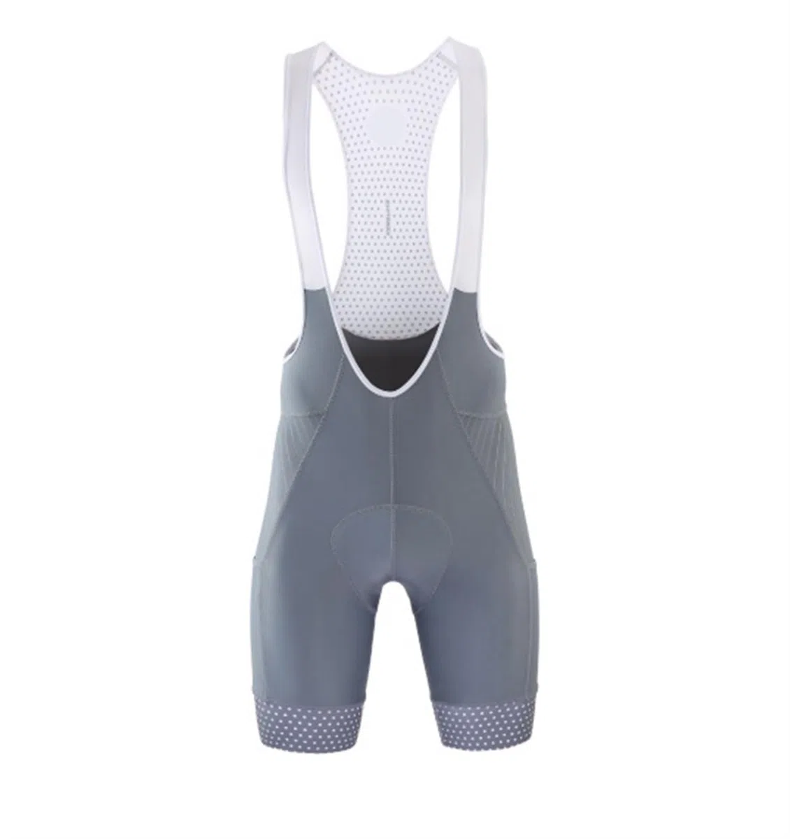 Pantalones Cortos de Ciclismo con Almohadilla de Gel for Hombre, Pantalones Cortos con Tirantes, Reflectantes y Transpirables, con Bolsillos Traseros Culotte Ciclismo Hombre(Grey,4XL(EUR 3XL))