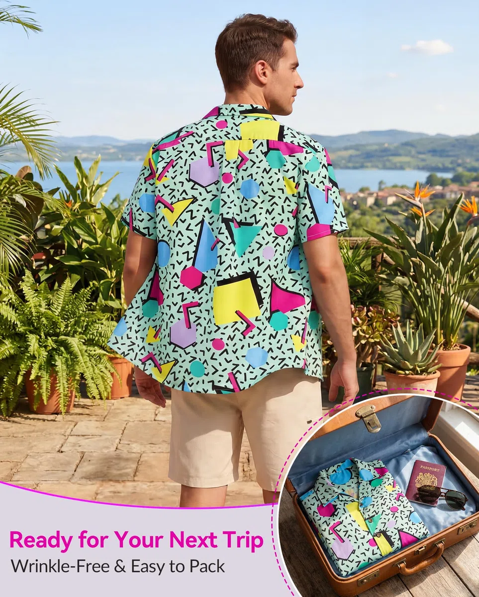 Camisa de Halloween para hombre, manga corta, calabazas, calavera, camisas casuales con botones estampados, camisas florales hawaiana