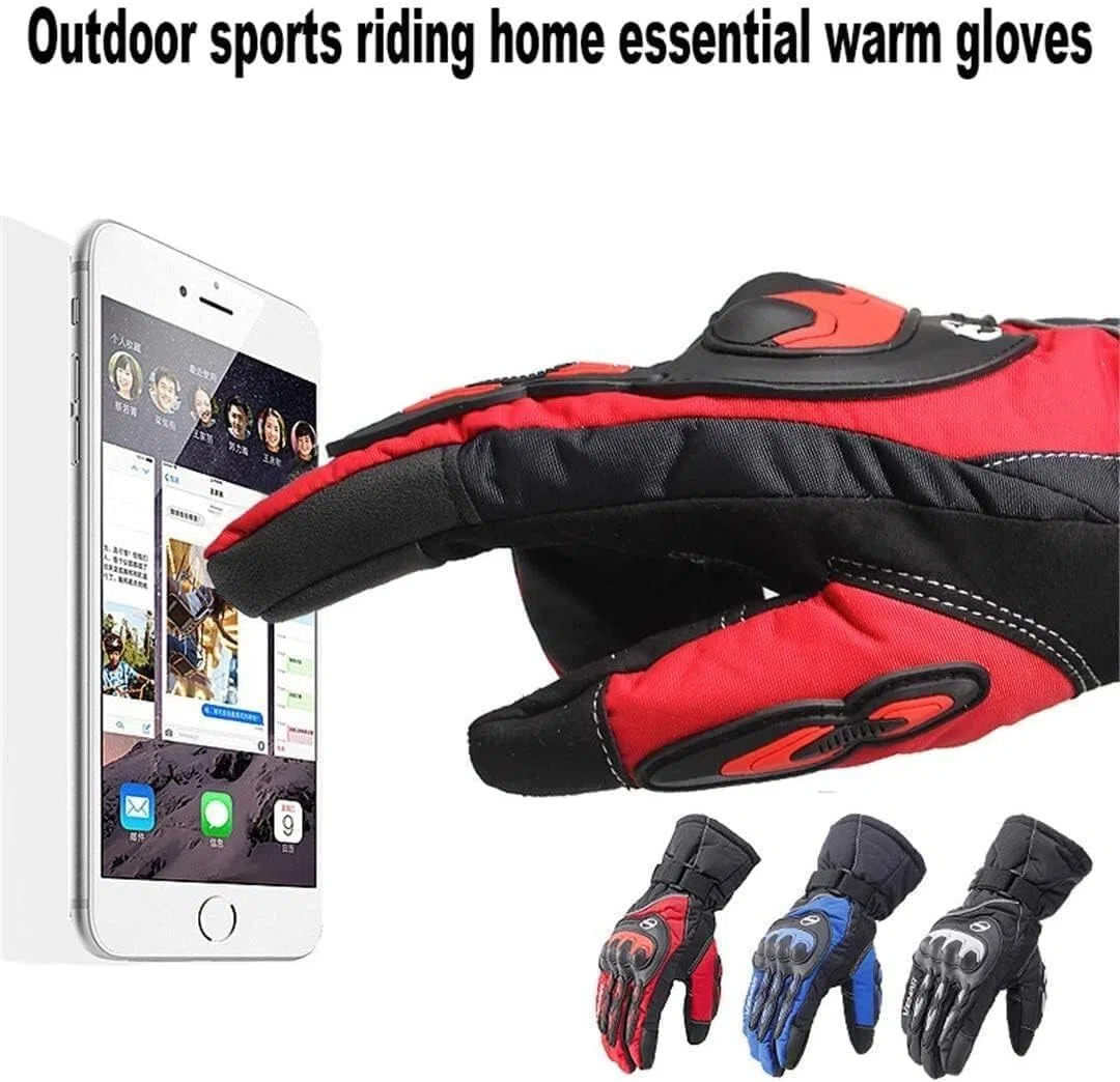 Guantes de Bici Guantes de Ciclismo Guante Para Motocicleta, Guante Impermeable Cálido Para Deportes Al Aire Libre, Guantes Para Patinar Y Esquiar, Motociclista Deporte Guantes Guantes de Bicicleta