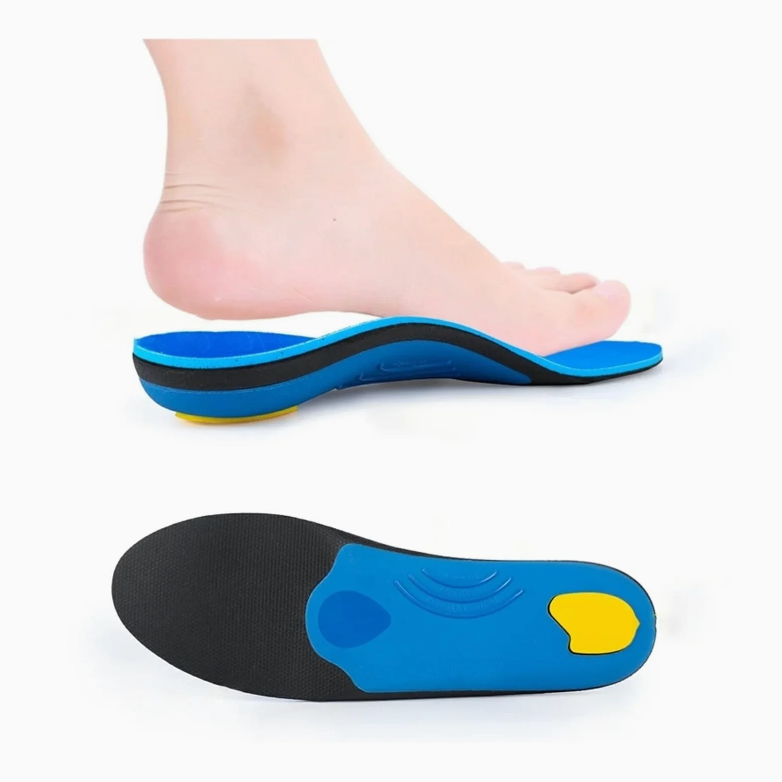 Plantillas Ortopédicas Plantillas ortopédicas for pies planos, plantilla con soporte for arco, ortesis Plantar, inserciones for el dolor en talón, botas, zapatillas, hombres y mujeres