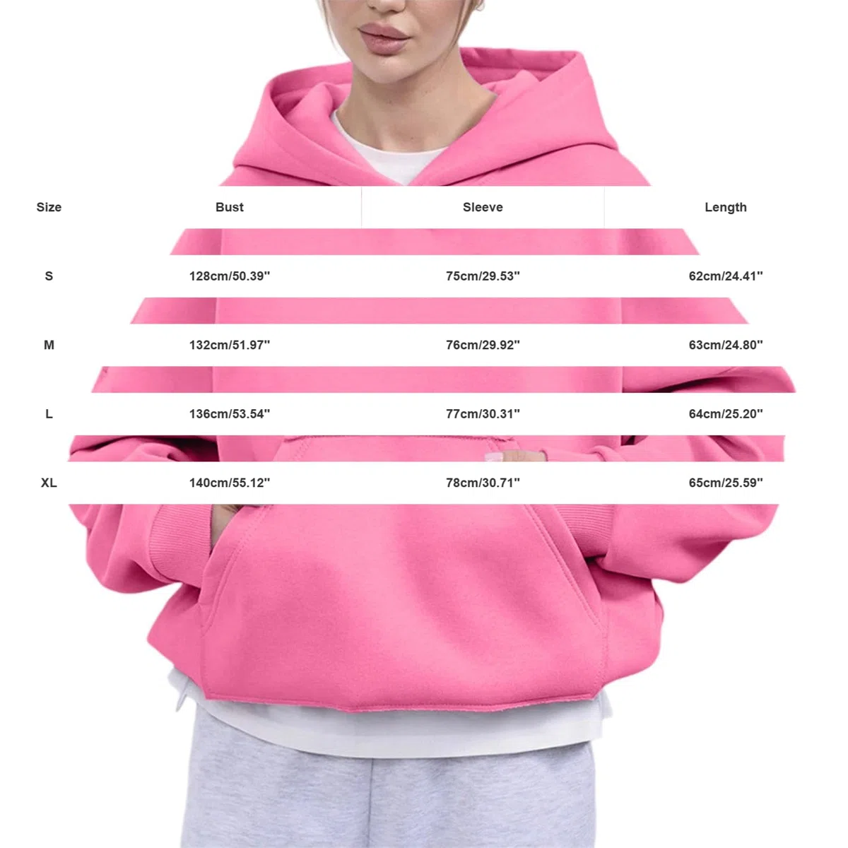 Sudaderas de mujer con capucha con cremallera chic holgada superior con