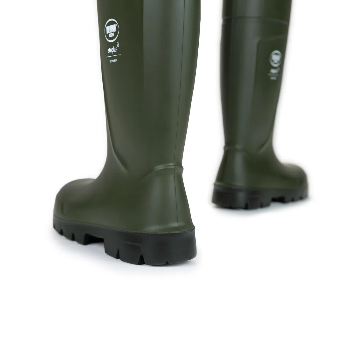Botas de Seguridad para Hombres sin Puntera de Acero para la Agricultura, Ligeras, de Gran Comodidad, Suela Antideslizante, Resistentes al los Productos de Limpieza, Verde, EU 46