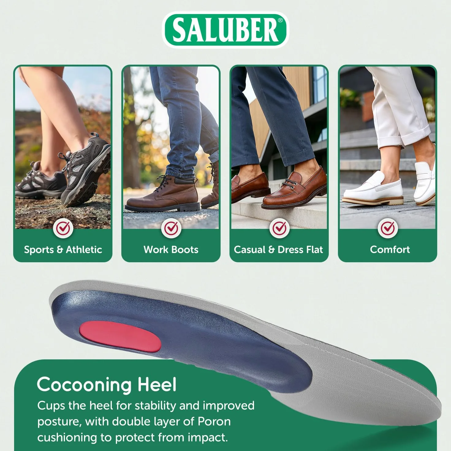 H485-46 - Insertos ortopédicos extra gruesos con almohadilla metatarsiana para mujeres y hombres. Importados de Italia. Plantillas de calidad para fascitis plantar disponibles.