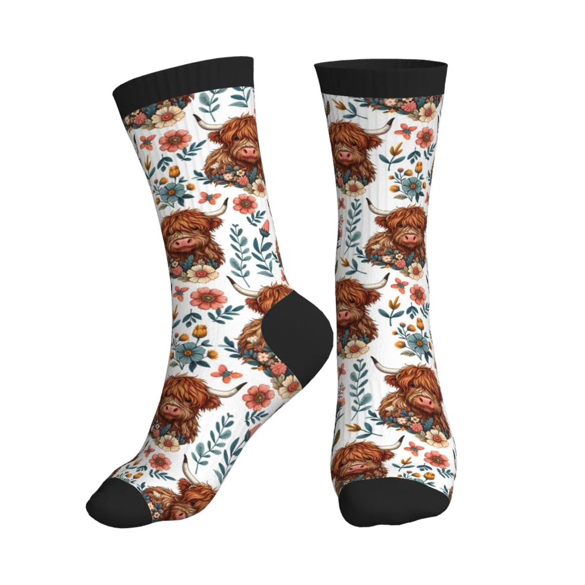 Calcetines de media pantorrilla, informales, divertidos, para mujeres, hombres, adolescentes, regalo (impresión 3D)