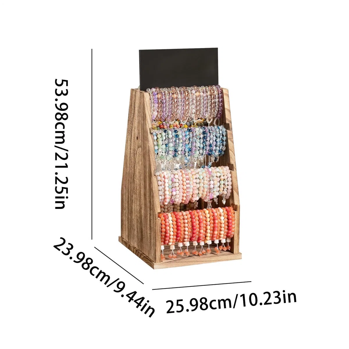 Pantalla de pulsera de doble cara giratoria con 4 niveles