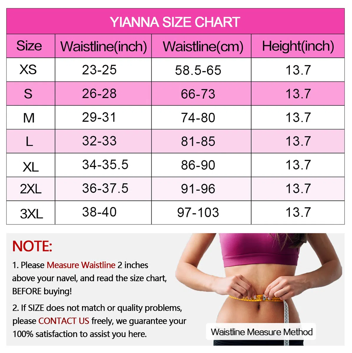 YIANNA Fajas Reductoras Mujer con 4 Ganchos Latex Corset Reductor Waist Trainer Colombianas Abdomen