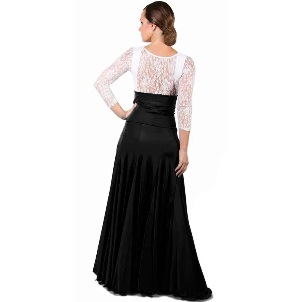 Falda de Flamenco de 8 Godet de Cintura Alta
